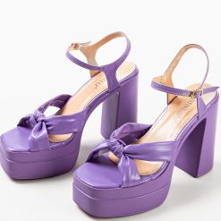 Sandale cu toc Finch Mov 4