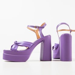 Sandale cu toc Finch Mov 5