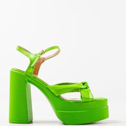 Sandale cu toc Finch Verzi 4