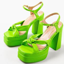 Sandale cu toc Finch Verzi 5