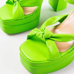 Sandale cu toc Finch Verzi 6