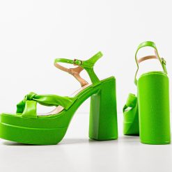 Sandale cu toc Finch Verzi 7