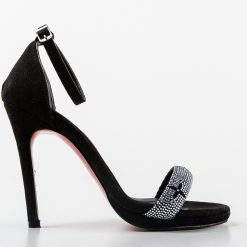 Sandale cu toc Komar Negre 3 3