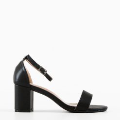Sandale cu toc Leire Negre 3