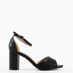 Sandale cu toc Magali Negre 2 3