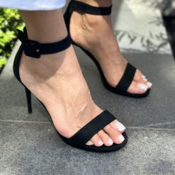 Sandale cu toc Ravan Negre 7