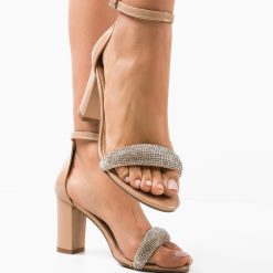 Sandale cu toc Takent Nude 4