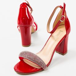 Sandale cu toc Takent Rosii 4