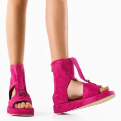 Sandale dama Cresida Fuchsia-Sandale-Sandale cu talpa joasa