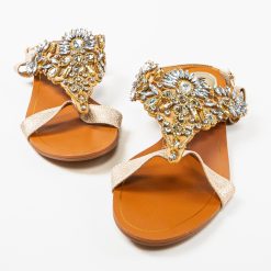 Sandale dama Hena Bej 4