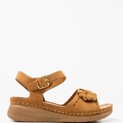 Sandale dama Ksenia Camel 3