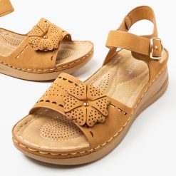 Sandale dama Ksenia Camel 4