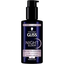 Ser tratament pentru par deteriorat si despicat - Schwarzkopf Night Elixir Overnight Reconstruction - 100ml-FEMEI-GENTI SI ACCESORII/Produse cosmetice