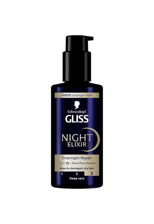 Ser tratament pentru par foarte deteriorat si uscat - Schwarzkopf Night Elixir Overnight Repair - 100ml-FEMEI-GENTI SI ACCESORII/Produse cosmetice