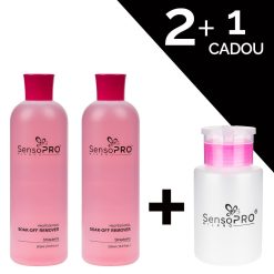 Set Soak-Off Remover Strawberry 1000ml + Cadou Dozator SensoPRO Milano-Accesorii Unghii > Cleanser / Dizolvant / Remover