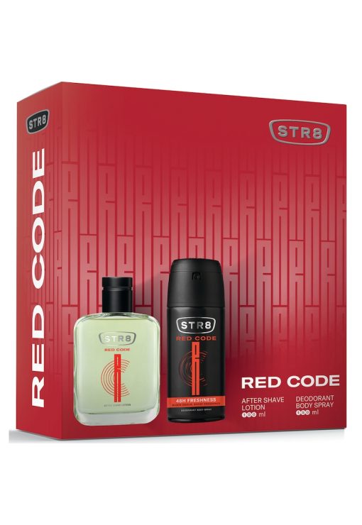 Set cadou Red Code - Barbati: Loțiune după bărbierit - 100 ml + Deodorant spray pentru corp - 150 ml-BARBATI-GENTI SI ACCESORII/Produse cosmetice