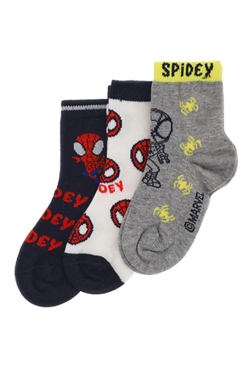 Set de sosete cu imprimeu Spiderman-3 perechi-BAIETI-IMBRACAMINTE/Lenjerie intima