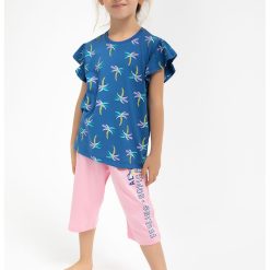 Set de tricou de bumbac si pantaloni-FETE-IMBRACAMINTE/Seturi de imbracaminte