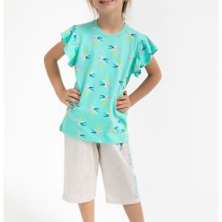 Set de tricou de bumbac si pantaloni-FETE-IMBRACAMINTE/Seturi de imbracaminte