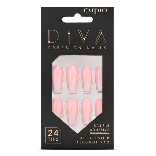 Set unghii false Cupio Diva - Baby Boomer-Manichiura-Unghii false