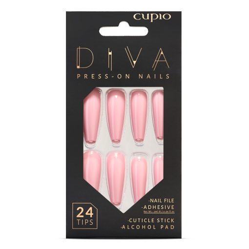 Set unghii false Cupio Diva - Perfect Pink-Manichiura-Unghii false