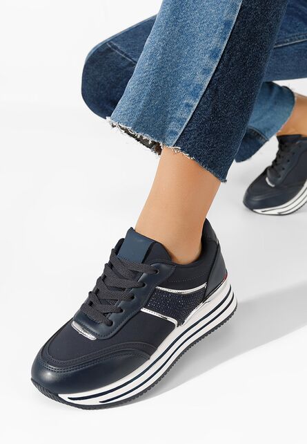 Sneakers cu platformă Marlia navy-Sneakers cu platforma-Sneakers cu platforma