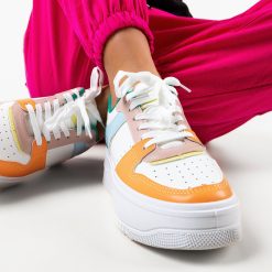 Sneakers dama Morton Portocalii-Sport-Sport