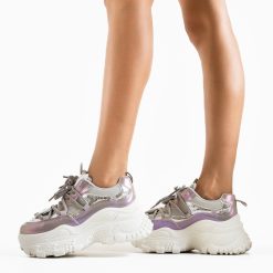 Sneakers dama Polk Argintii-Sport-Sneakers dama