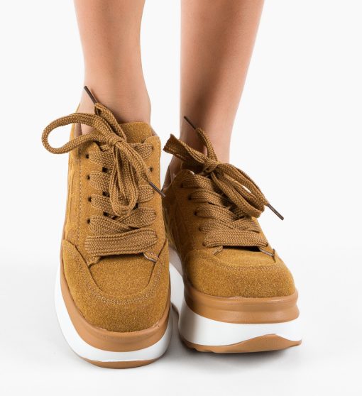 Sneakers dama Uggety Camel-Sport-Sport