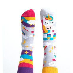 Sosete copii bumbac colorate cu unicorn Nanushki Happy Unicorn Kids-COPII