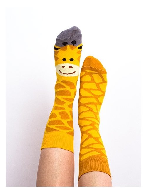 Sosete model unisex Nanushki Gigi Giraffe-FEMEI