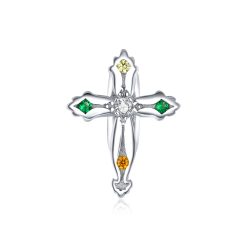 Talisman din argint Cross Bead-Talismane