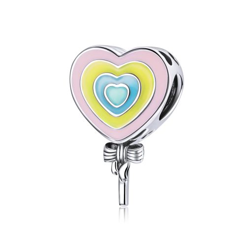 Talisman din argint Lollipop Heart-Talismane