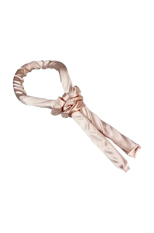 The Vintage Cosmetics Company bigudiu ondulator Heatless Satin Foam Curler Peach-Home SPA