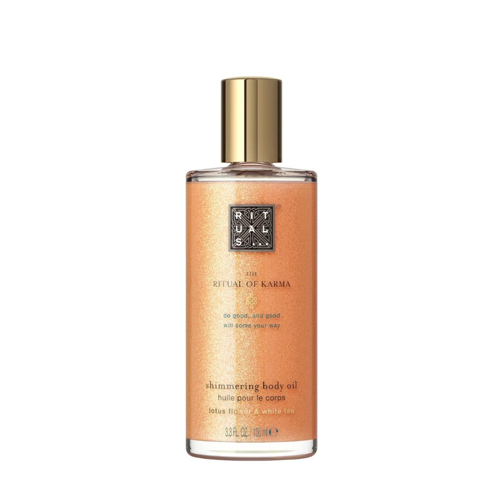 The ritual of karma body shimmer oil 100 ml-Ingrijirea pielii-Produse de baie > Produse pentru dus si exfoliere