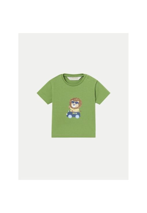 Tricou copii - 29721 - Verde - Bumbac-FETE-IMBRACAMINTE/Tricouri si maiouri