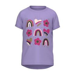 Tricou copii - 302000425 - Bumbac - Violet-FETE-IMBRACAMINTE/Tricouri si maiouri