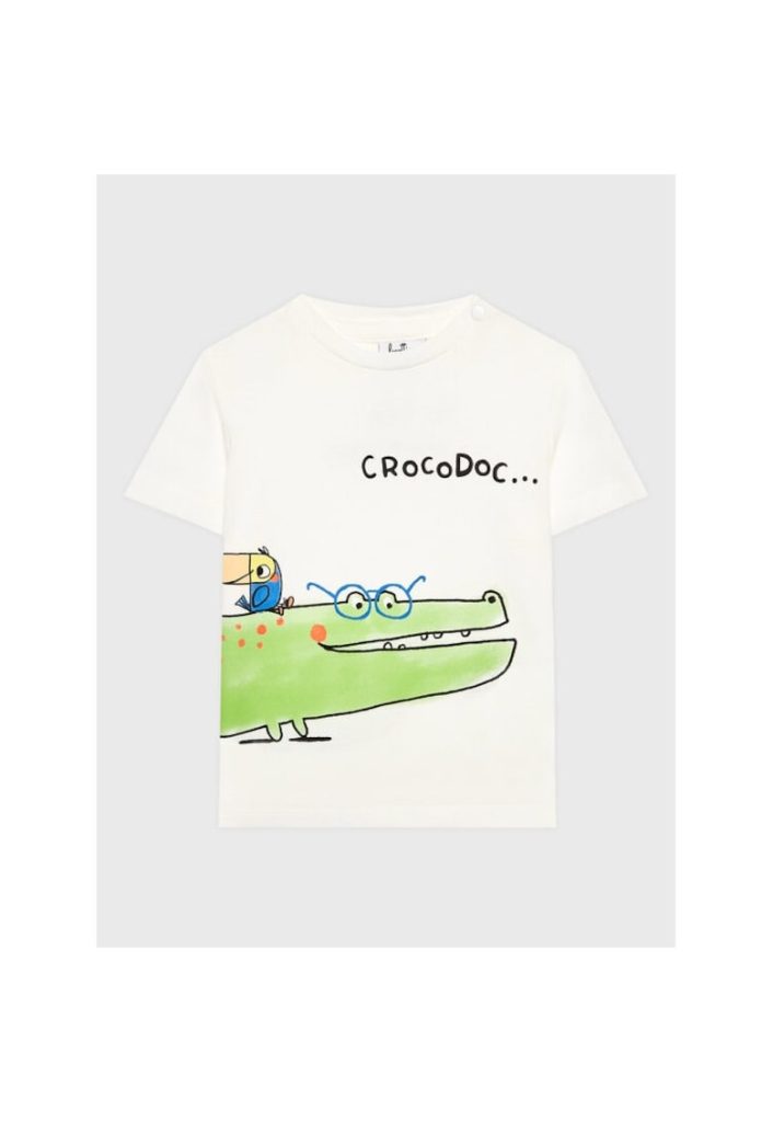 Tricou copii - 38497 - Alb - Bumbac-FETE-IMBRACAMINTE/Tricouri si maiouri