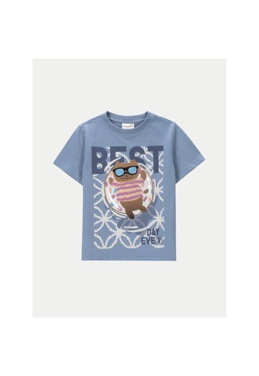 Tricou copii - 49941 - Albastru - Bumbac-FETE-IMBRACAMINTE/Tricouri si maiouri