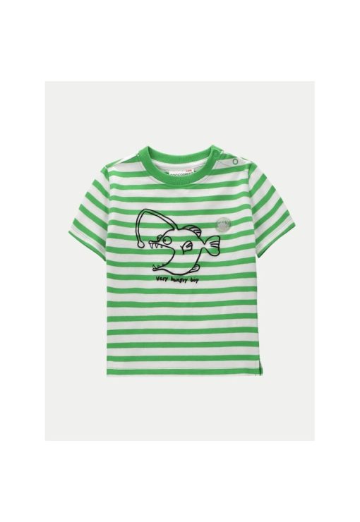 Tricou copii - 50213 - Verde - Bumbac-FETE-IMBRACAMINTE/Tricouri si maiouri