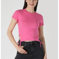 Tricou crop slim fit-FEMEI-IMBRACAMINTE/Tricouri si maiouri