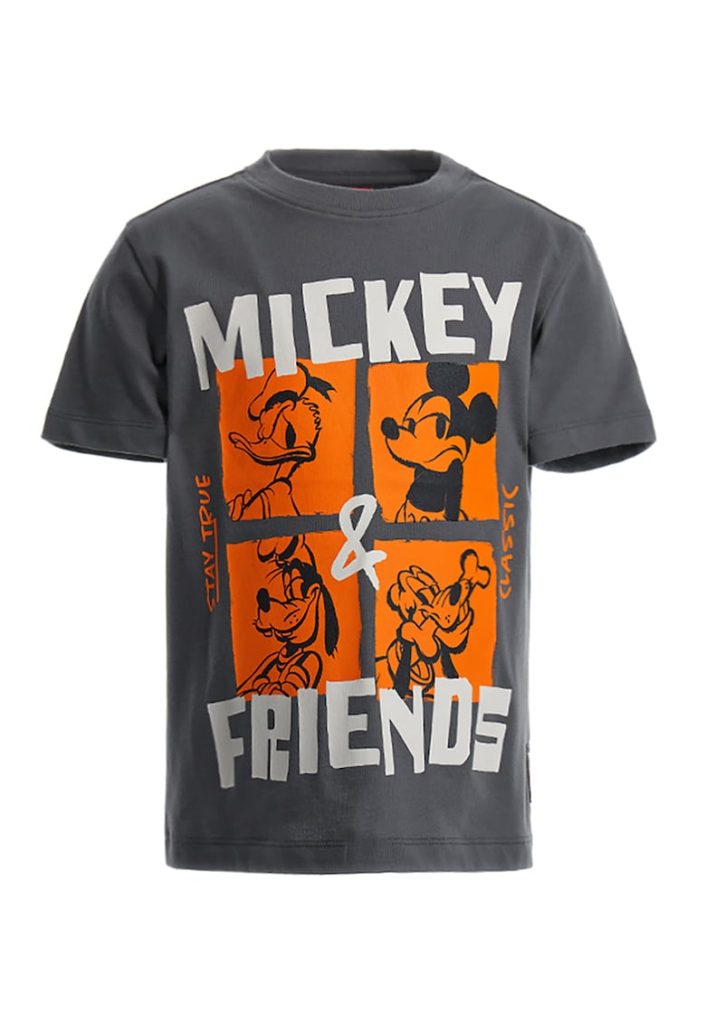 Tricou de bumbac cu imprimeu Mickey Mouse-BAIETI-IMBRACAMINTE/Tricouri si maiouri