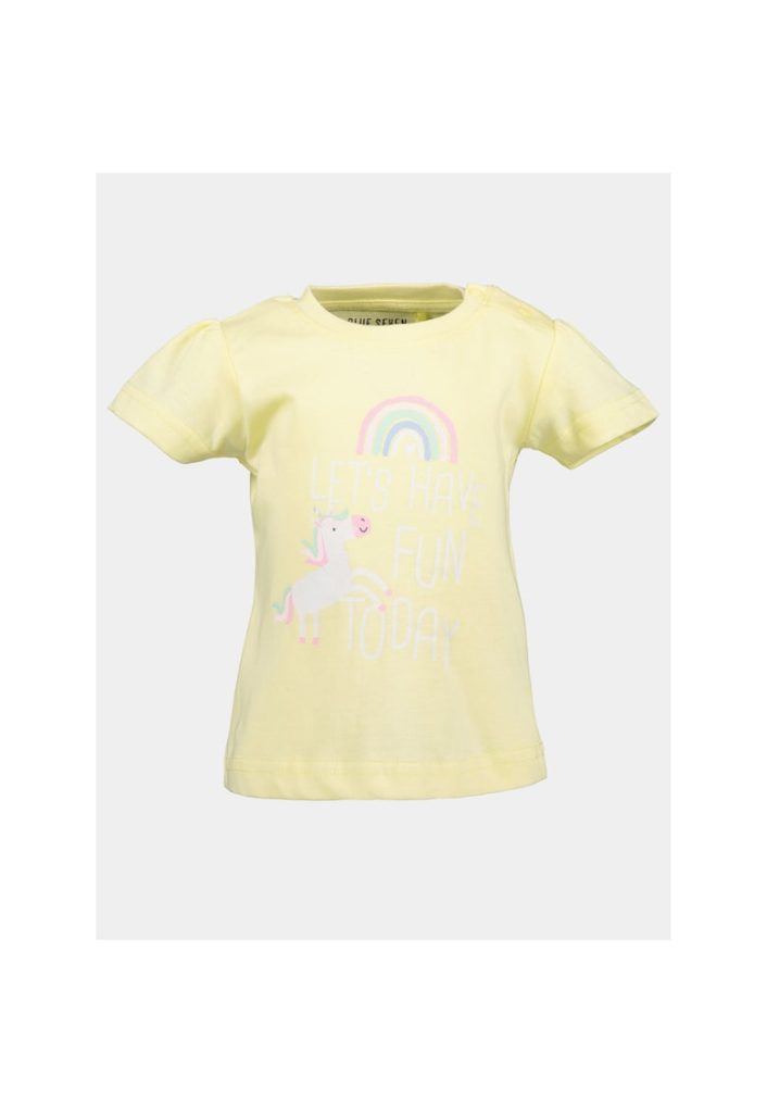 Tricou fete - 303576127 - Galben - Bumbac-FETE-IMBRACAMINTE/Tricouri si maiouri