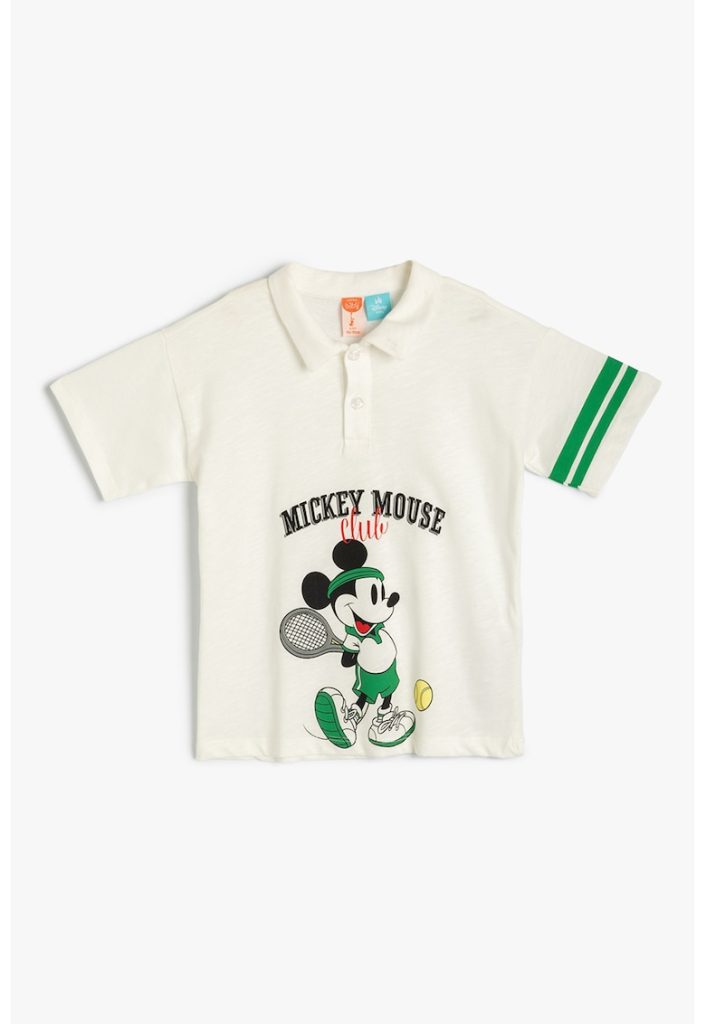 Tricou polo cu imprimeu Mickey Mouse-BAIETI-IMBRACAMINTE/Tricouri si maiouri