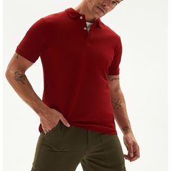 Tricou polo cu model uni-BARBATI-IMBRACAMINTE/Tricouri si maiouri