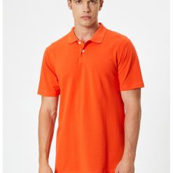 Tricou polo slim fit de bumbac-BARBATI-IMBRACAMINTE/Tricouri si maiouri