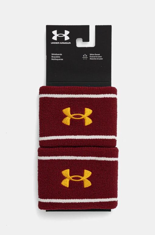 Under Armour brățări 2-pack culoarea bordo