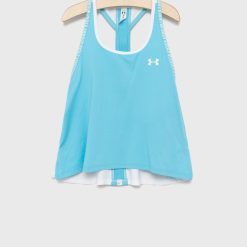 Under Armour top copii 1363374 culoarea turcoaz-Îmbrăcăminte