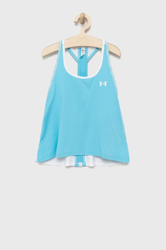 Under Armour top copii 1363374 culoarea turcoaz-Îmbrăcăminte