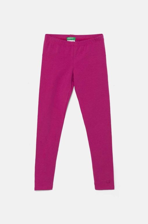 United Colors of Benetton leggins copii culoarea roz